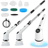 9 in 1 Electric Cleaning Brush LCD Digital Display Multi-Purpose 