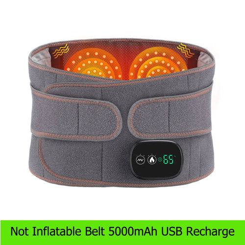 Heat Therapy Lumbar Brace Support Massager Waist Massager Back Belt 