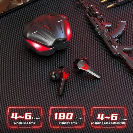 Dragon Red Flame Bluetooth Earbuds 