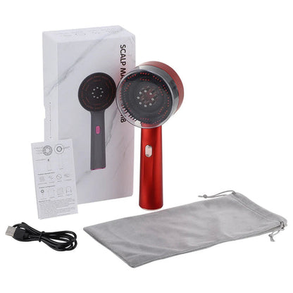 Electric Vibration Massage Comb Portable Hair Follicle Comb Scalp Oil 