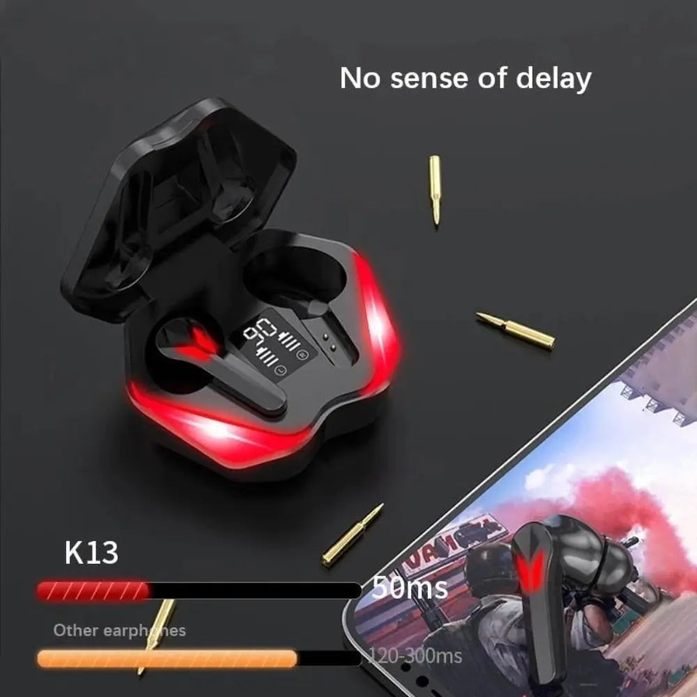 Dragon Red Flame Bluetooth Earbuds 