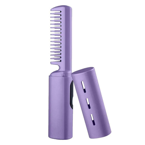 Curly Hair Straightener Iron Comb Cordless USB Charging Mini Hair 