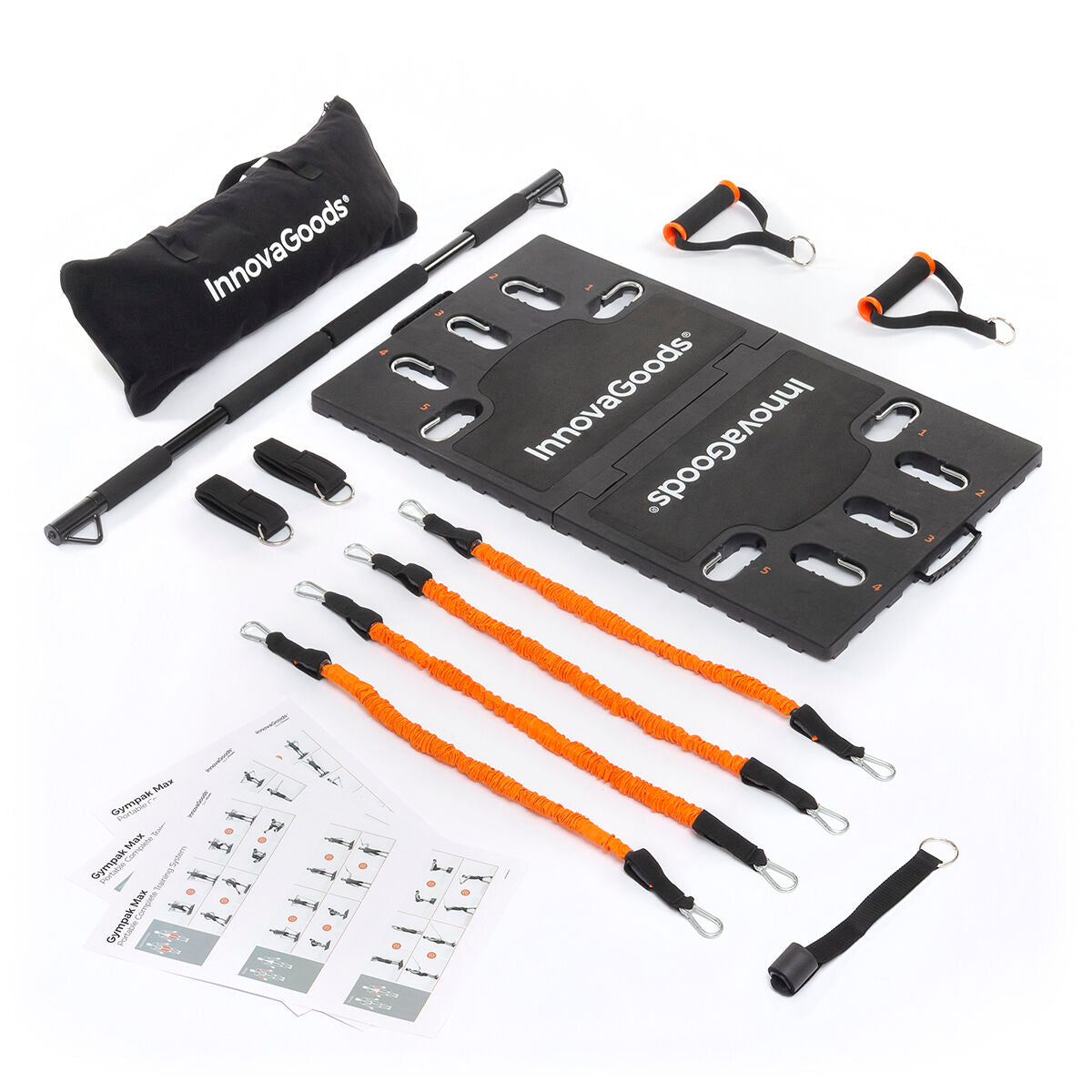 Integrated Portable Training System with Exercise Guide Gympak Max 