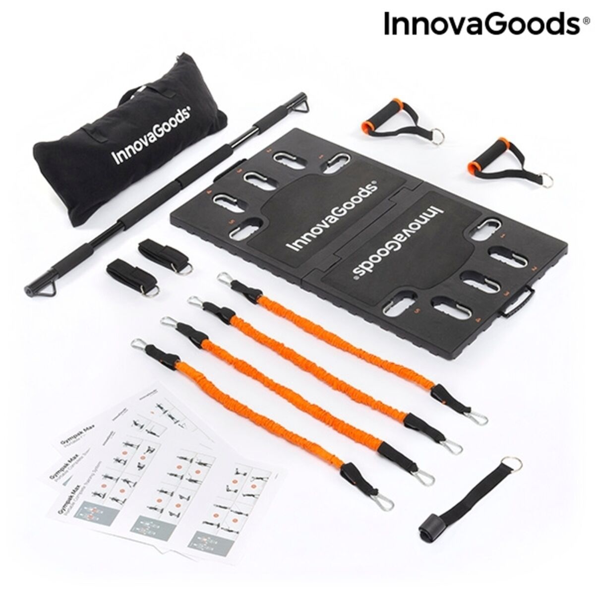 Integrated Portable Training System with Exercise Guide Gympak Max 