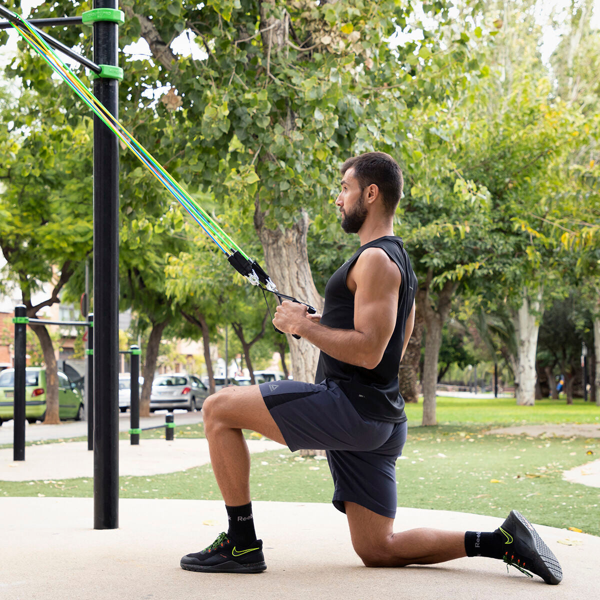 Resistance Bands Set with Accessories and Exercise Guide Rebainer 