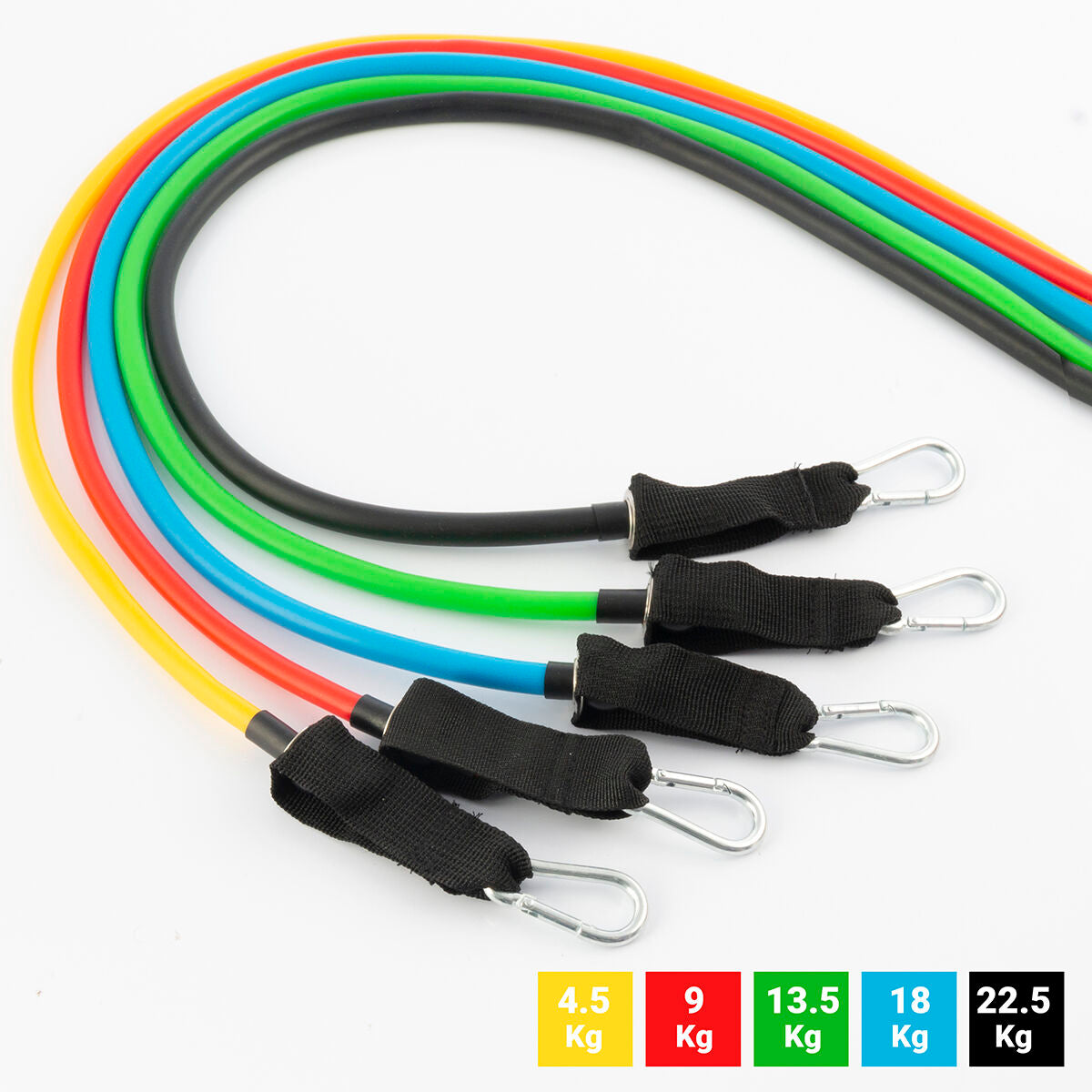 Resistance Bands Set with Accessories and Exercise Guide Rebainer 