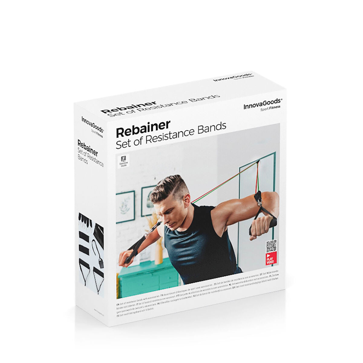 Resistance Bands Set with Accessories and Exercise Guide Rebainer 