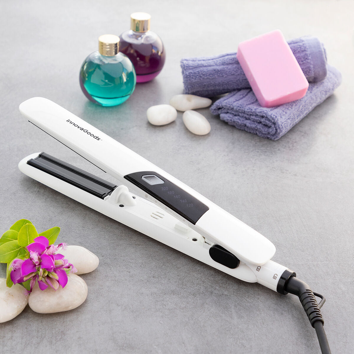 Ceramic Hair Iron with Steam Stemio InnovaGoods 36 W 