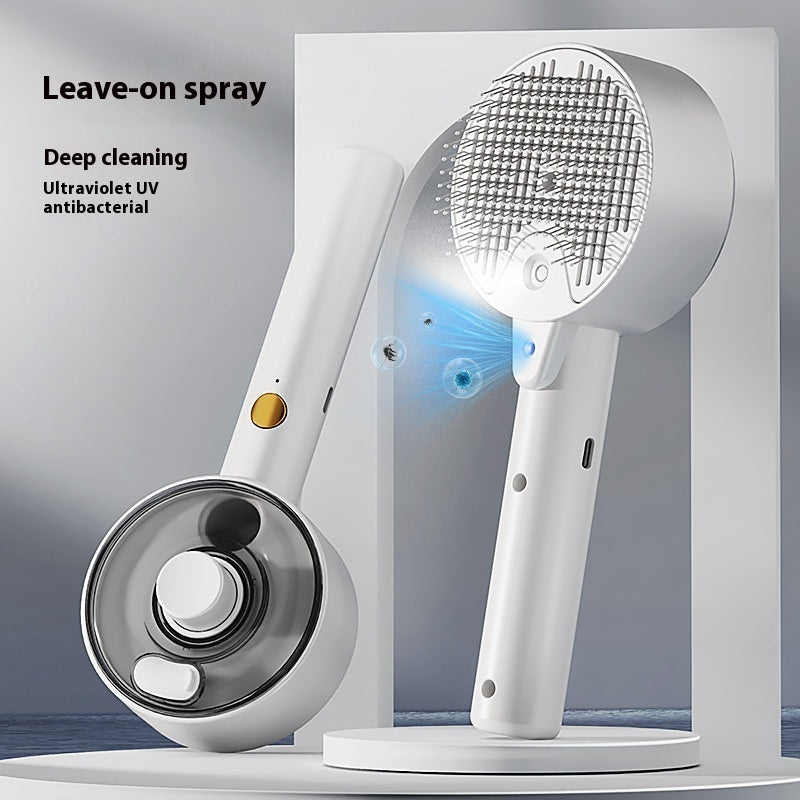 Animal Hair Remover Brush Dog And Cat Steam Brush Pet Self Cleaning 