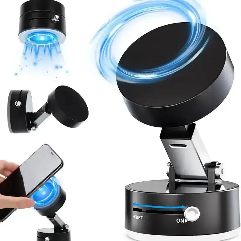 Magnetic Phone Holder Stand, Adjustable & Foldable, Strong Suction Cup, Vacuum Adsorption, Portable Multifunctional Mobile Phone - No BrandLK