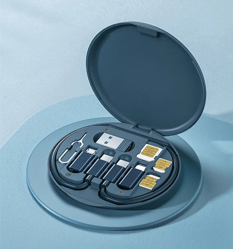 60W Fast Charging Multi-function Charging Cable Storage Box 