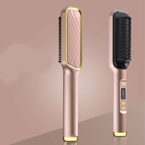 Hair Straightener Brush Electric Hot Comb Anti-scalding 