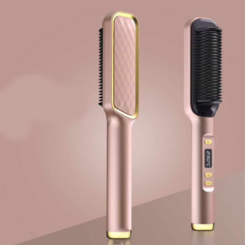 Hair Straightener Brush Electric Hot Comb Anti-scalding 