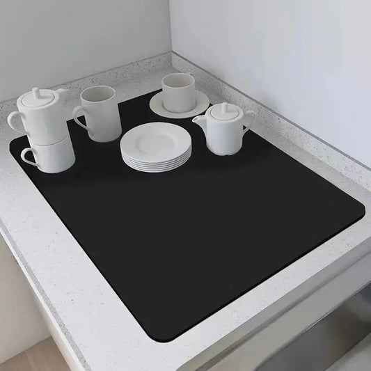 VIKAMA 30X40CM Diatomite Coffee Placemats Individual Table Placemats Placemat Table Kitchen Absorbent Mat Mini Rug No BrandLK