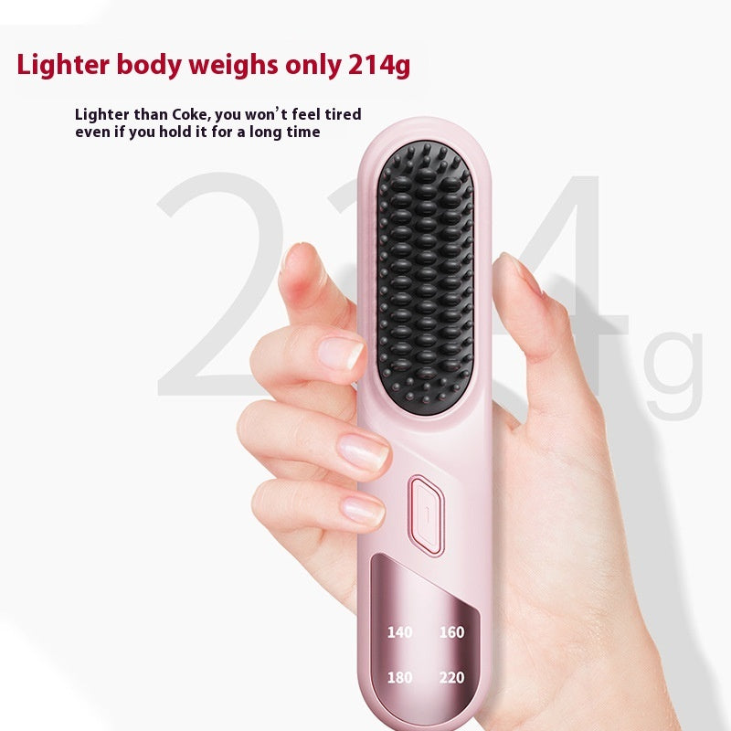 Wet Dry Hair Straightener Cordless Hair Straightener Brush With Fast 