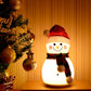 Christmas Snowman Music Night Light Rechargeable Portable 