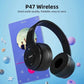 Stereo P47 Headset 5.0 Bluetooth Headset Folding Series Wireless Sports Game Headset for iPhone XiaoMi No BrandLK