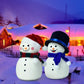 Christmas Snowman Music Night Light Rechargeable Portable 