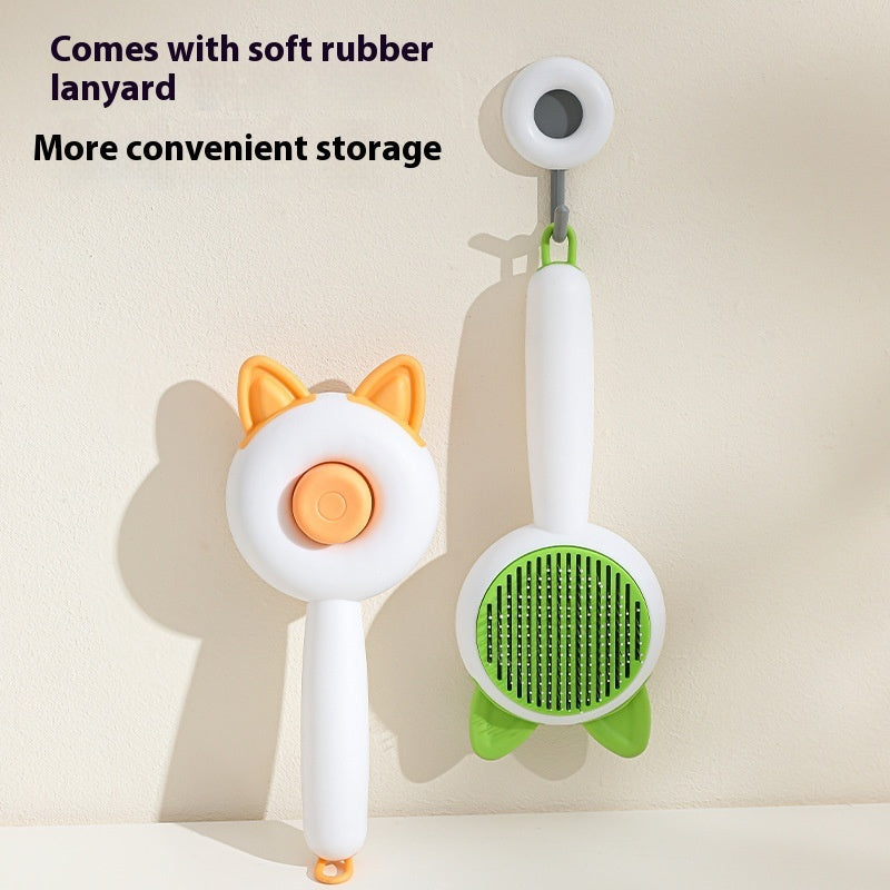 Pet Dog Brush Cat Comb Self Cleaning Pet Hair Remover Brush For Dogs 