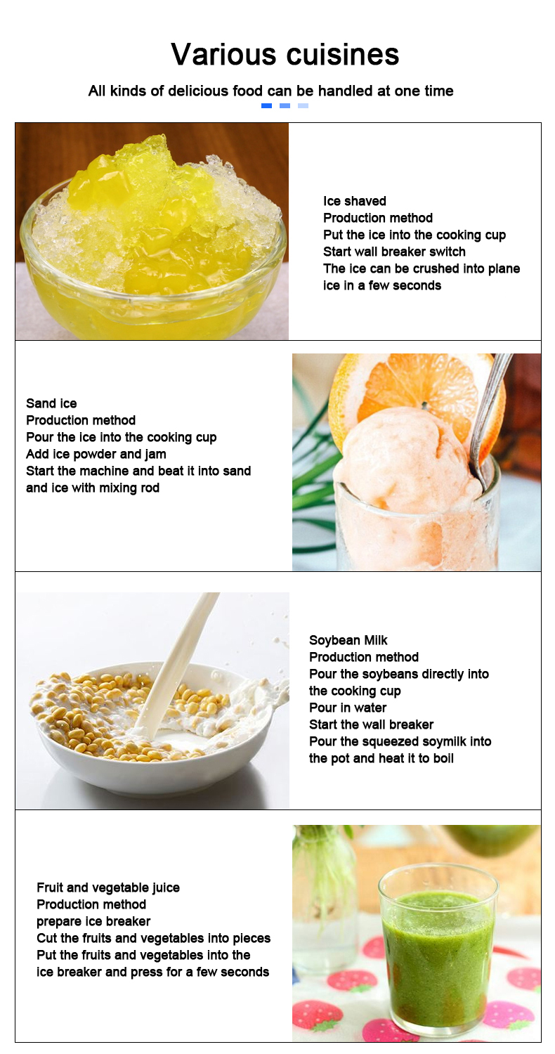 Commercial Smoothie Maker Blender Sound Insulation ice Crusher 