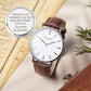 Personalized Mens Watch, Engraved Watch Gift for Boyfriend Husband 