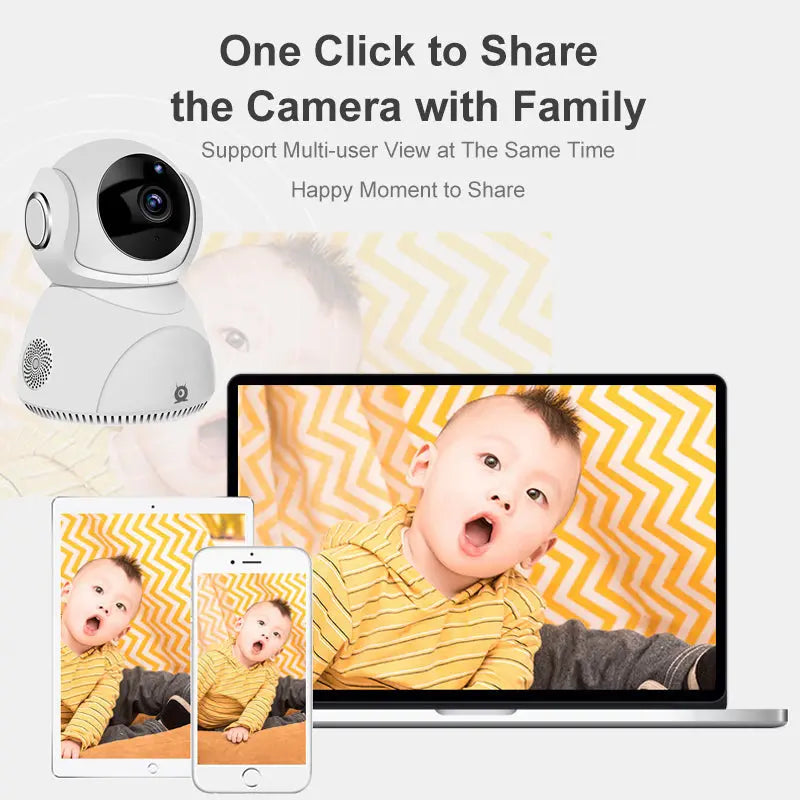 HD 1080P Camera 360° Panoramic PTZ Wireless Wifi Camera 