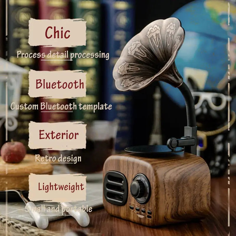 Retro Radio Wireless Mini Portable Bluetooth Stereo Speaker 