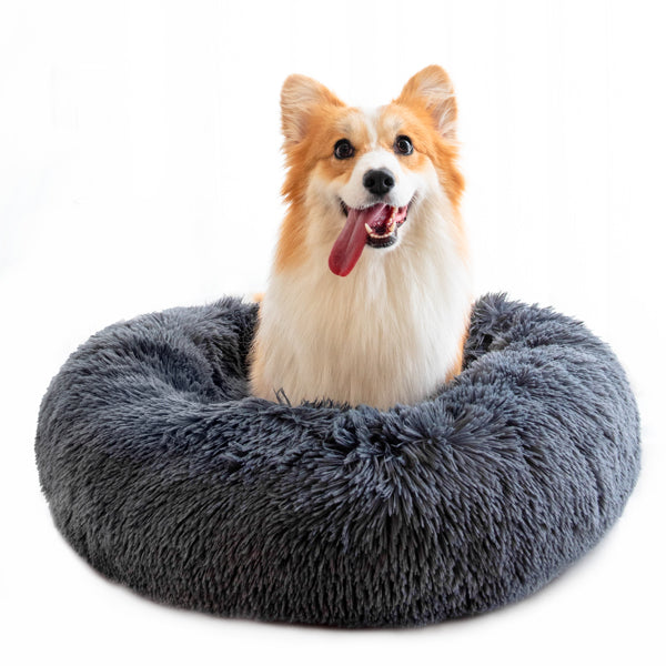 Pet Beds for Cats Dog Bed Washable Anti Anxiety Fluffy Dog Bed 