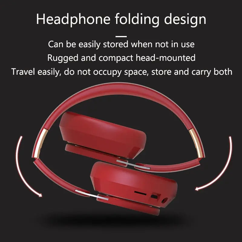 Ultra Long Battery Life Bluetooth 5.0 Wireless Stereo Headphones 