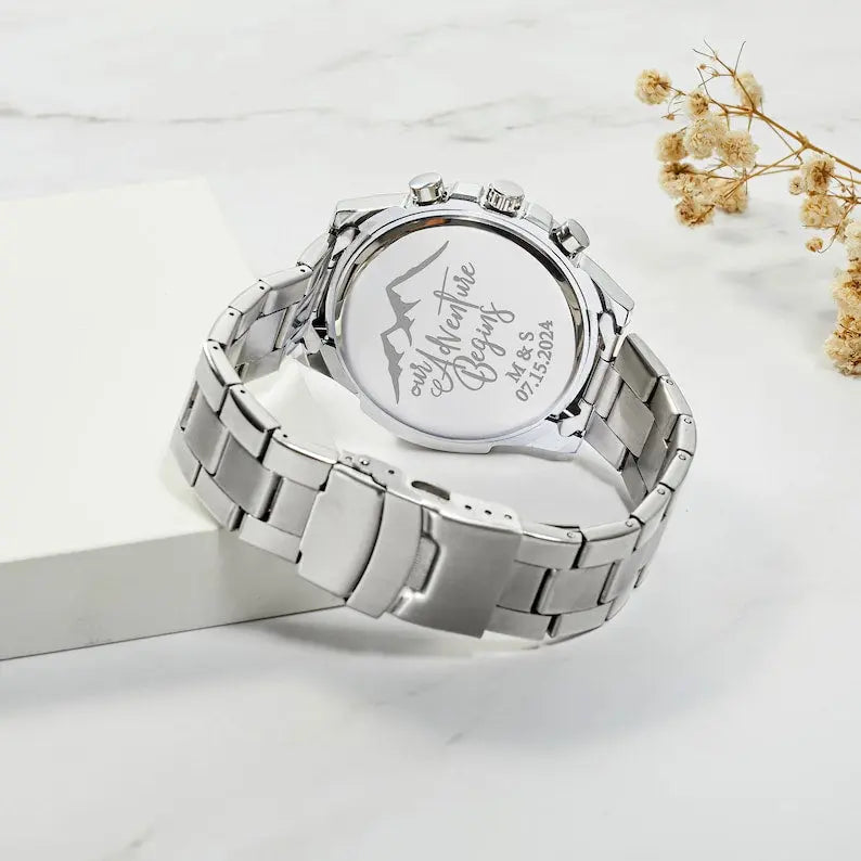 Personalized Mens Watch, Boyfriend Gift, Anniversary Gift 
