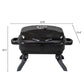Portable Charcoal Grill BBQ and Smoker with Lid Folding Tabletop Grill 