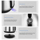 Stainless Steel Inner Pot and Lid Electric Kettle with Water Filter 