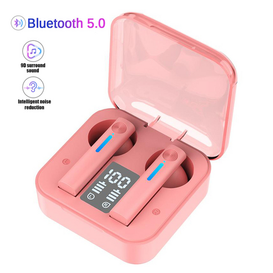 Bluetooth Earphones LED Wireless TWS with Microphone 