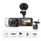 4" Dual Lens 1080P FHD 1.0MP Dash Camera Car DVR 