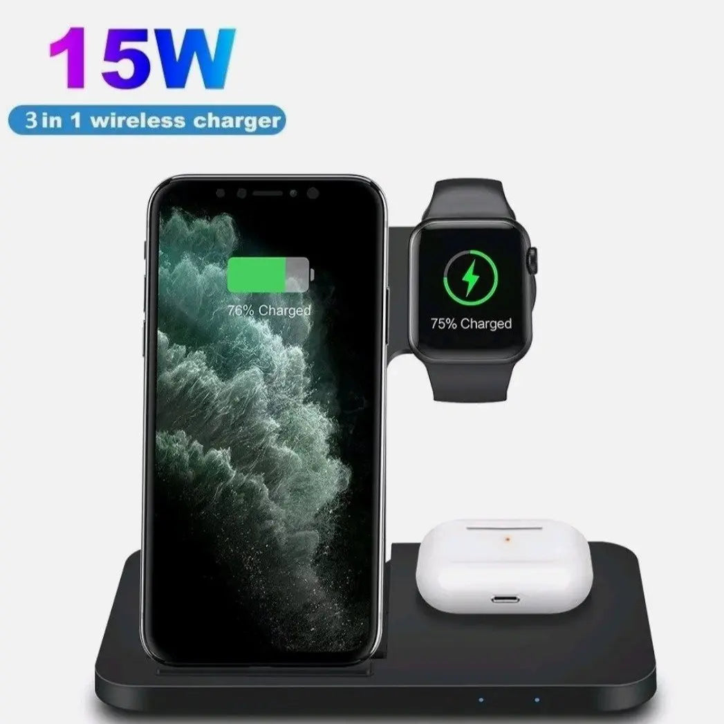 Ninja Dragons 3 in1 Wireless Foldable Charging Station 