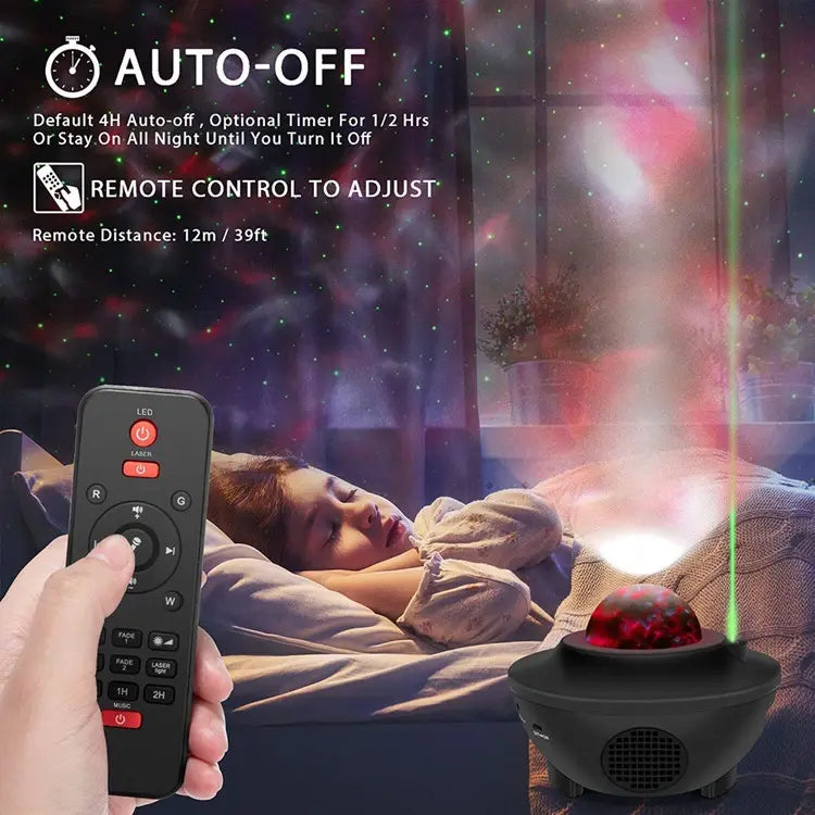 Colorful Starry Sky Galaxy Projector with Bluetooth Speaker 