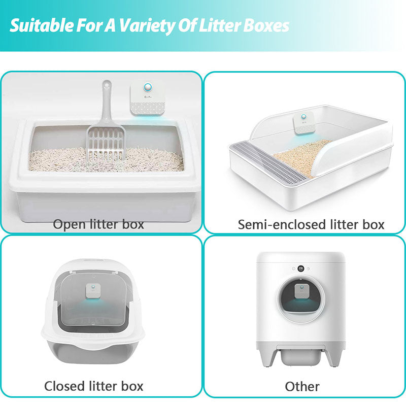 Smart Cat Odor Purifier for Cat Litter Box Deodorizer Dog Air Cleaner 