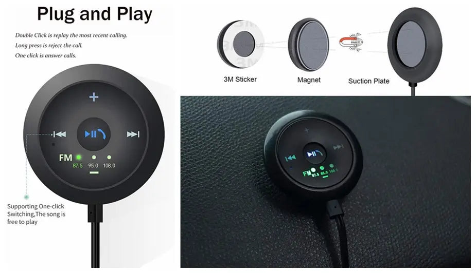 Car USB FM Transmitter Bluetooth FM Receiver 