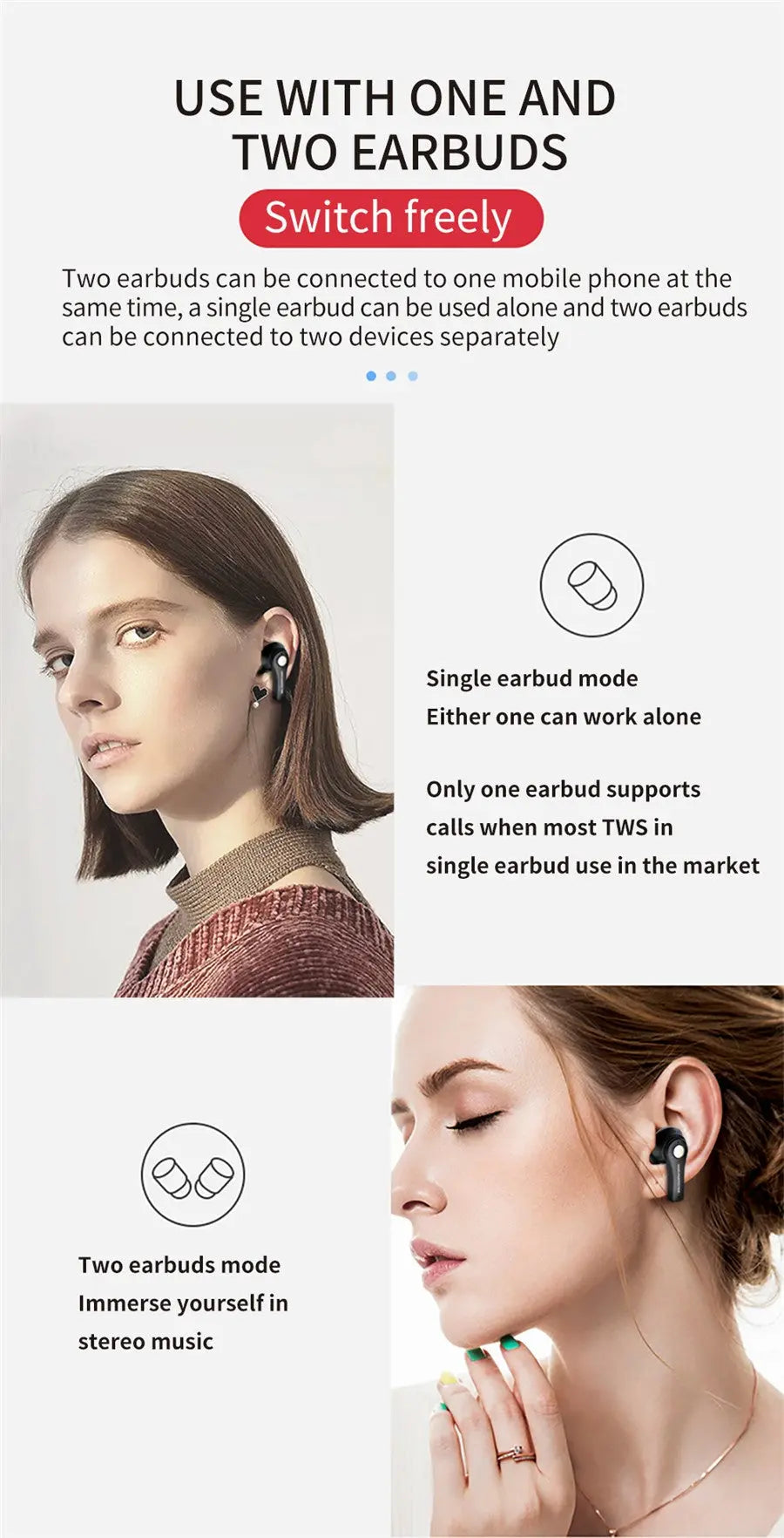 TWS Wireless Bluetooth 5.0 Earphone With Charging Box for Iphone 