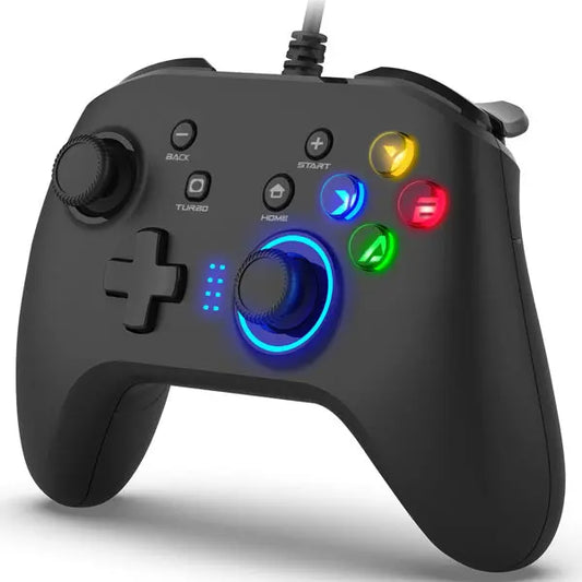 Wired Gaming Controller Joystick Gamepad with Dual-Vibration 