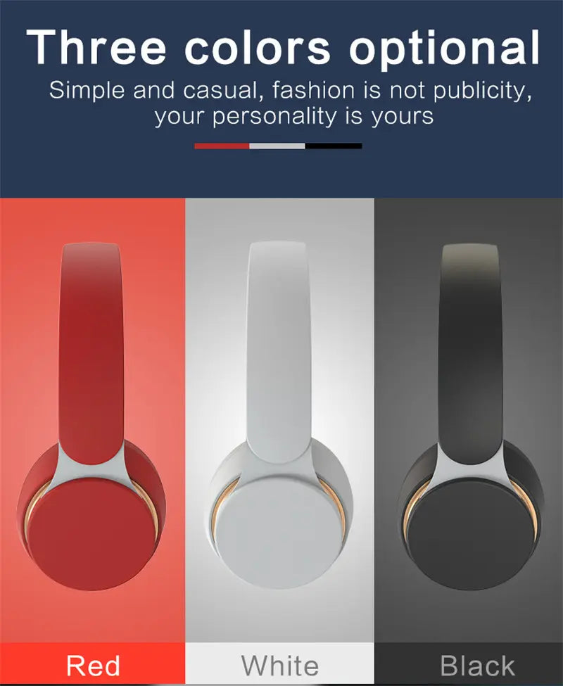 Ultra Long Battery Life Bluetooth 5.0 Wireless Stereo Headphones 