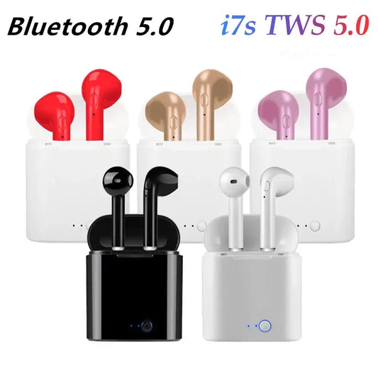 Bluetooth i7s TWS Wireless earbuds for Iphone Huawei Samsung 