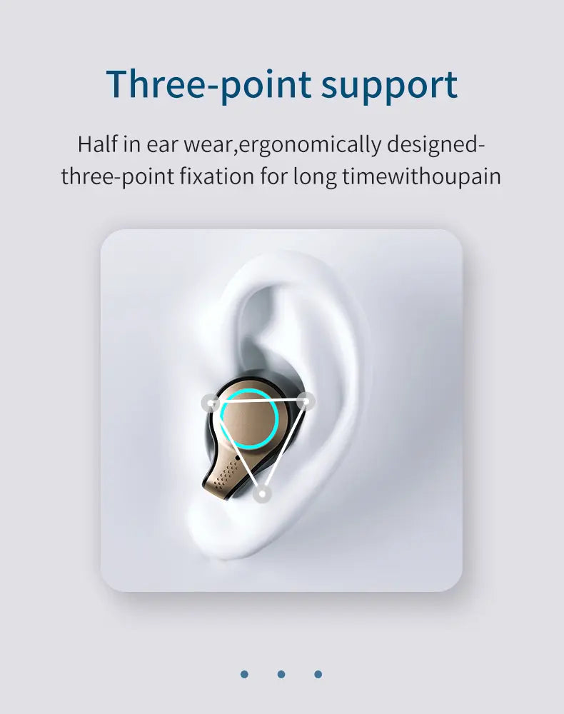 Large Capacity Wireless Earbuds Sports Bluetooth TWS Headset 