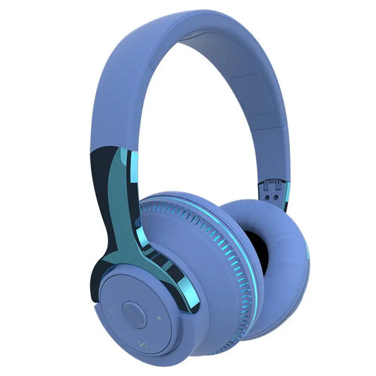 Colorful LED Lights Bluetooth Headphone Bass Wireless Earphones 
