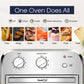 Silver Air Fryer Oven 4 Slice Toaster Airfryer Countertop Oven 