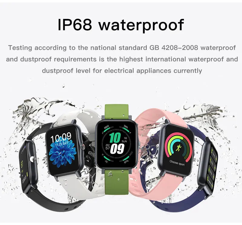 Full Screen IP68 Waterproof Ultra-Thin Smartwatch 