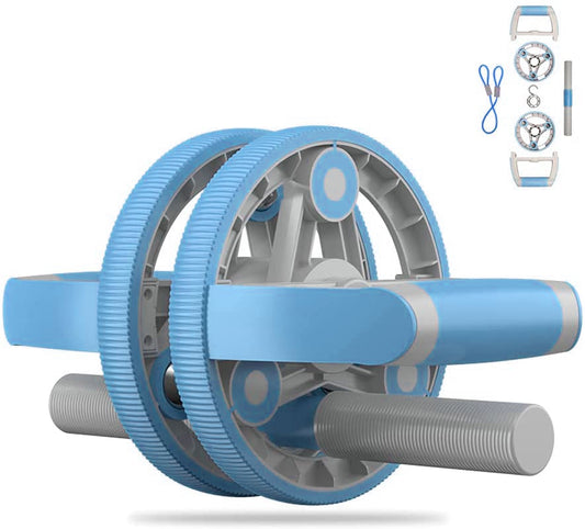 Multifunctional Abdominal Wheel Pull Strap Gym Fitness Training Set 
