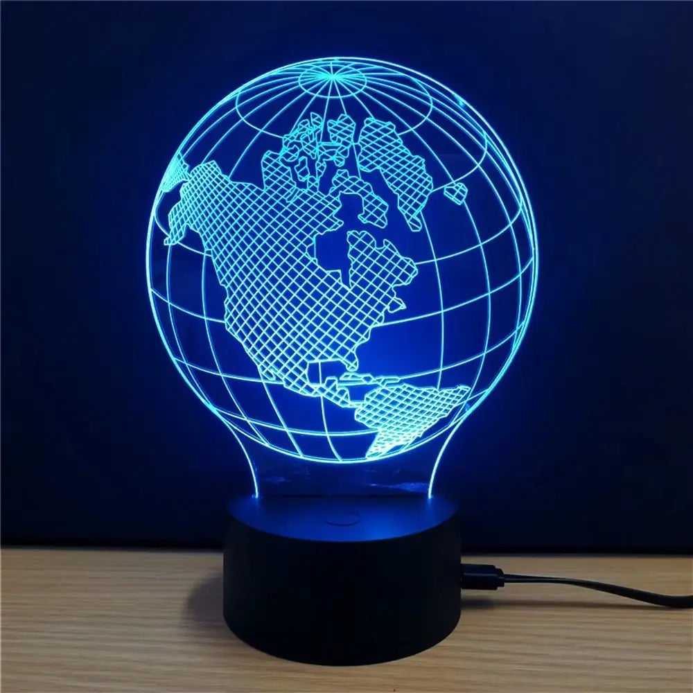 3D Colorful Earth Model Lamp 