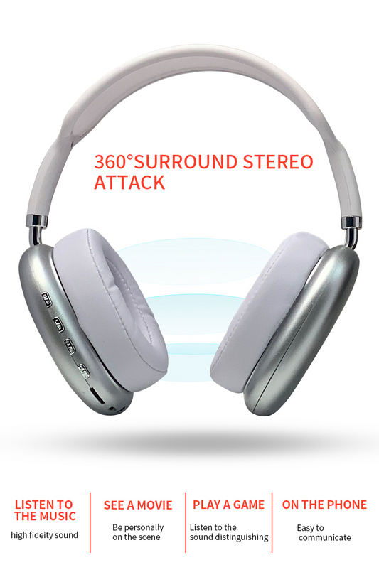 2021 New Wireless Headset HIFI Stereo Bluetooth Headphones 