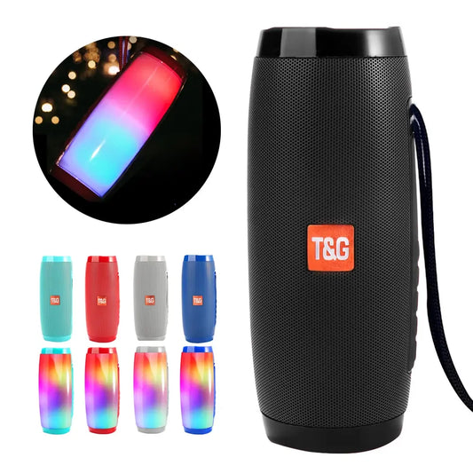 Wireless Portable Bluetooth Stereo Speaker with LED Light 
